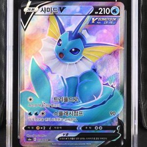 Vaporeon V Full Art 074/069 S6A Korean Eevee Heroes CGC Graded 10 Pokemon TCG